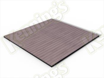 Castle Top Redwood Solid Composite Decking Kit (3.6m x 3.6m)
