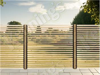 EasyFence™ 50mm x 25mm Square Edge Treated Timber Panel (1.8m x 1.8m)