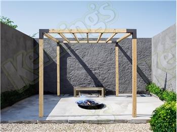 ModBlox™ Cube Pergola Inc Rafters