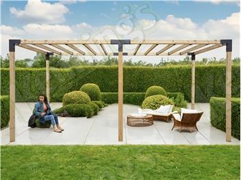 ModBlox™ Extra Wide Pergola Inc Rafters