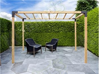 ModBlox™ Wide Pergola Inc Rafters