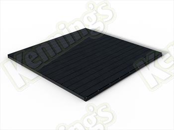 RealGroove™ Bark Effect Ebony Solid Composite Decking Kit (2.4m x 2.4m)