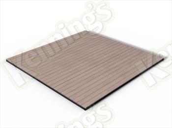 RealGroove™ Bark Effect Oak Solid Composite Decking Kit (3.6m x 3.6m)