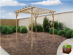 Rustic Rose Pergola (2.25m x 2.25m)