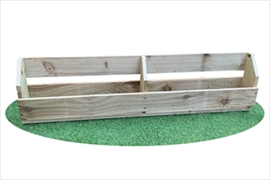 4" x 1" Wall Trough / Bottle Holder - W 1200mm x D 135mm x H 300mm