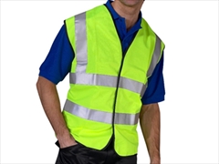 Hi Vis Vest / Waistcoat (Saturn Yellow) EN ISO 20471