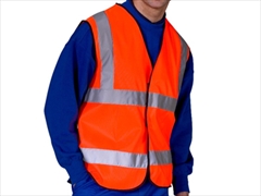 Hi Vis Vest / Waistcoat (Orange) EN ISO 20471