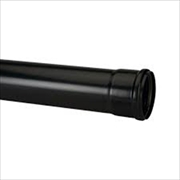 3m Single Socket Soil Pipe - (Black Soil) 110mm