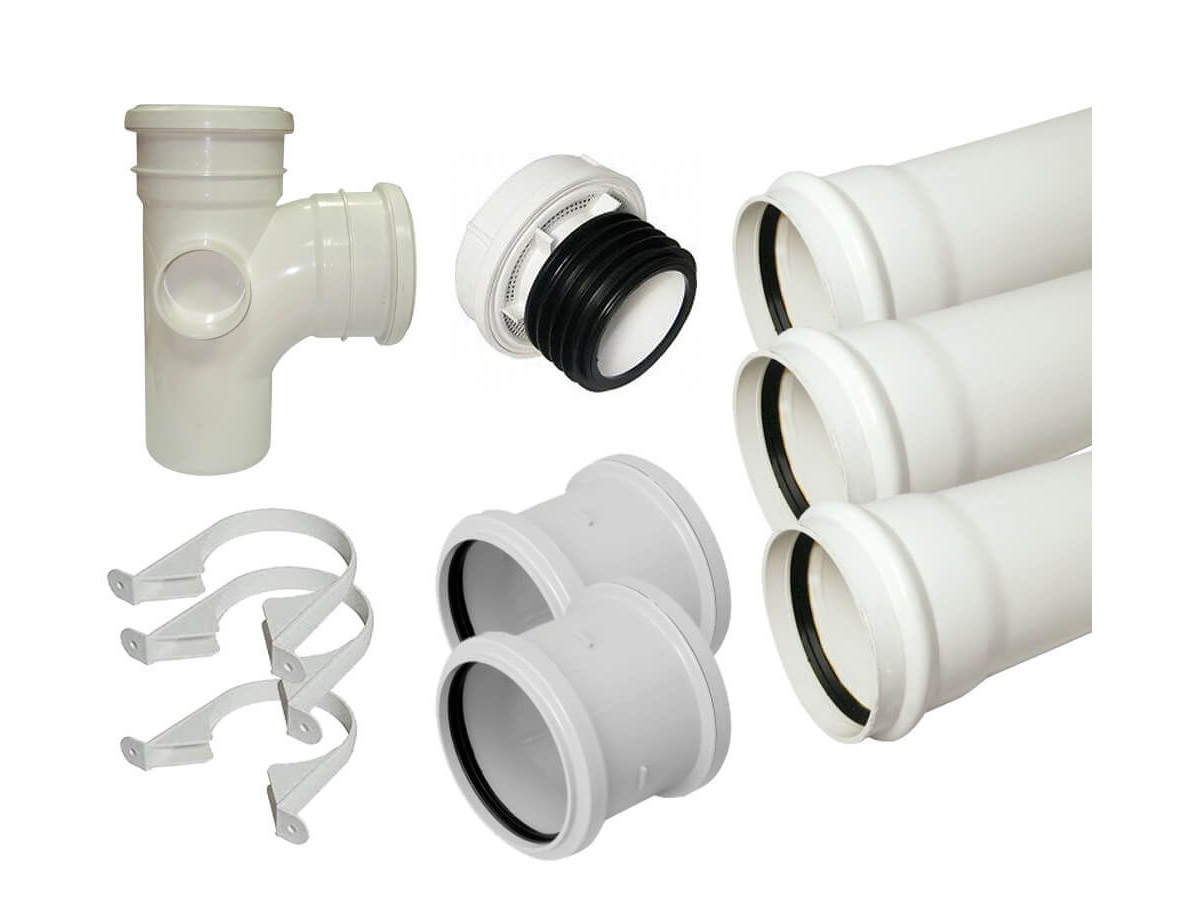 White 110mm Pipe and Fittings