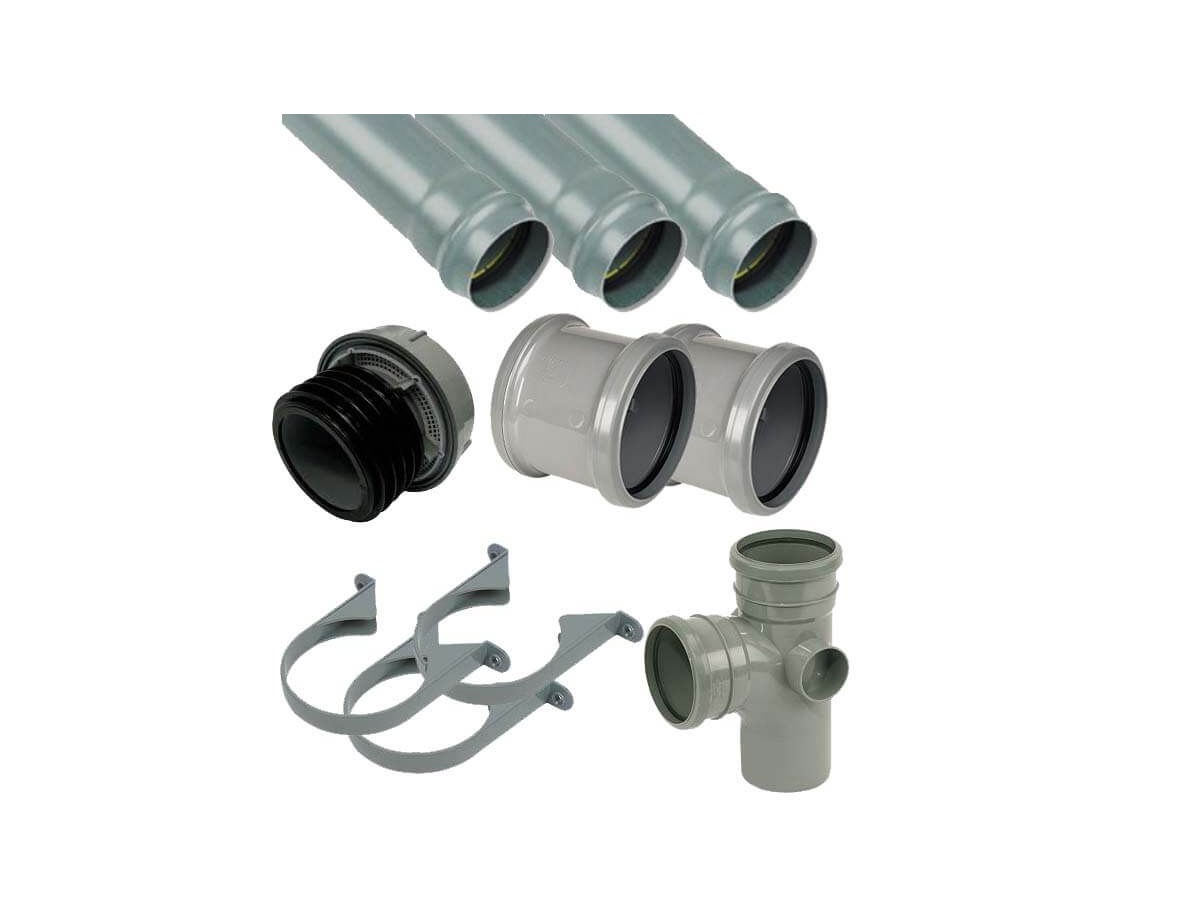 Grey 110mm Pipe and Fittings
